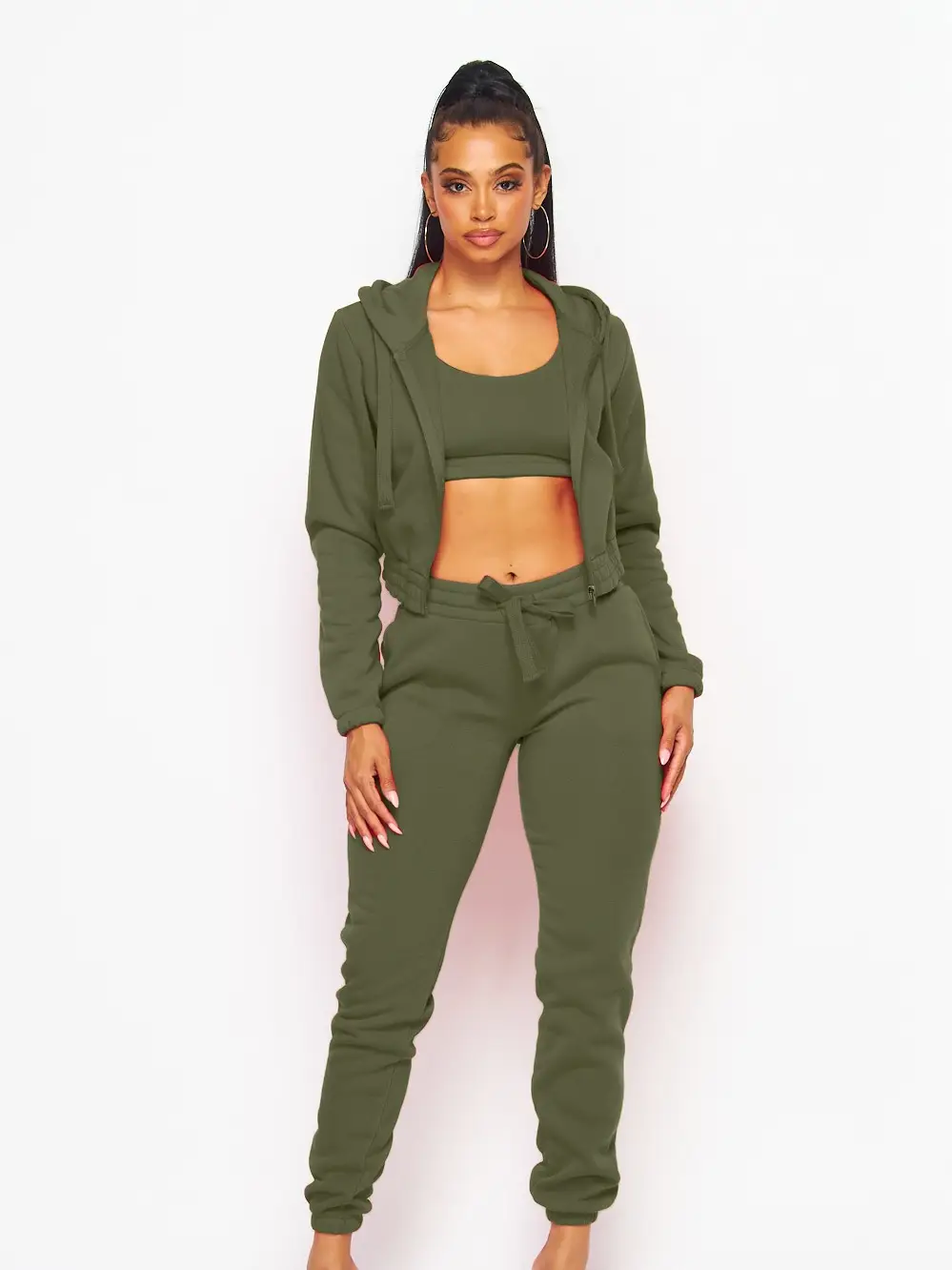 Green 3 Piece Sweat Set