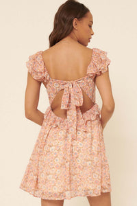 Criss Cross Floral Dress