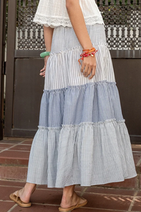 Blue Maxi Skirt