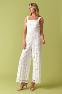 White Lace Jumpsuit