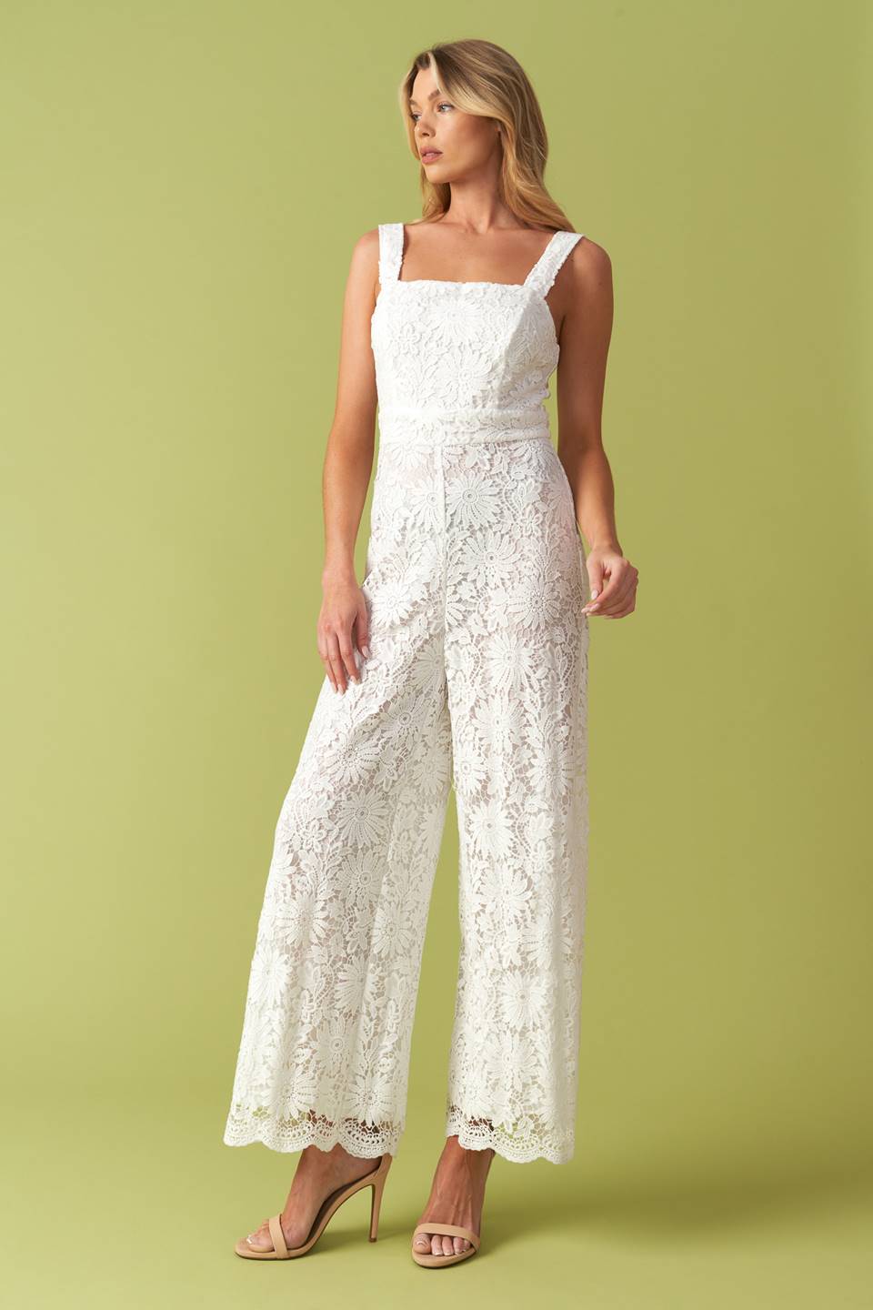 White Lace Jumpsuit