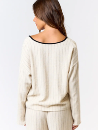 Linen Tie Front Top