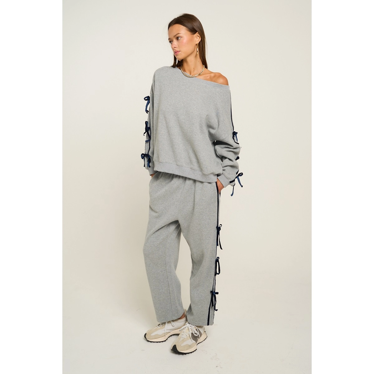 Bow Sleeve Sweatshirt