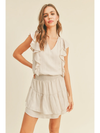 Ecru Ruffle Dress