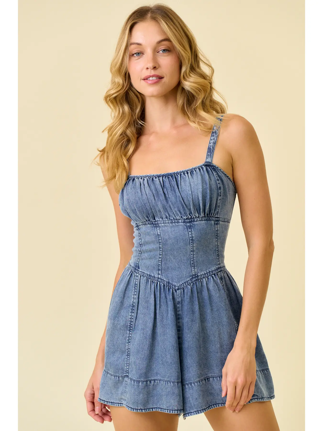 Soft Denim Romper