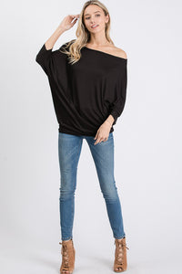 Black Off the Shoulder Top