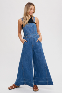 Wide Leg Overalls