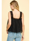 Black Tulle Tank Top