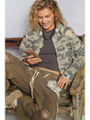 POL Distressed Camo Jacket