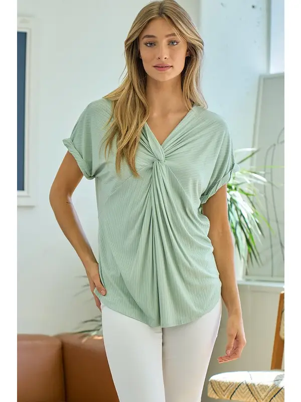 Sage Twisted Top