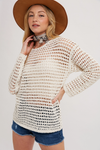 Cream Open Knit Sweater