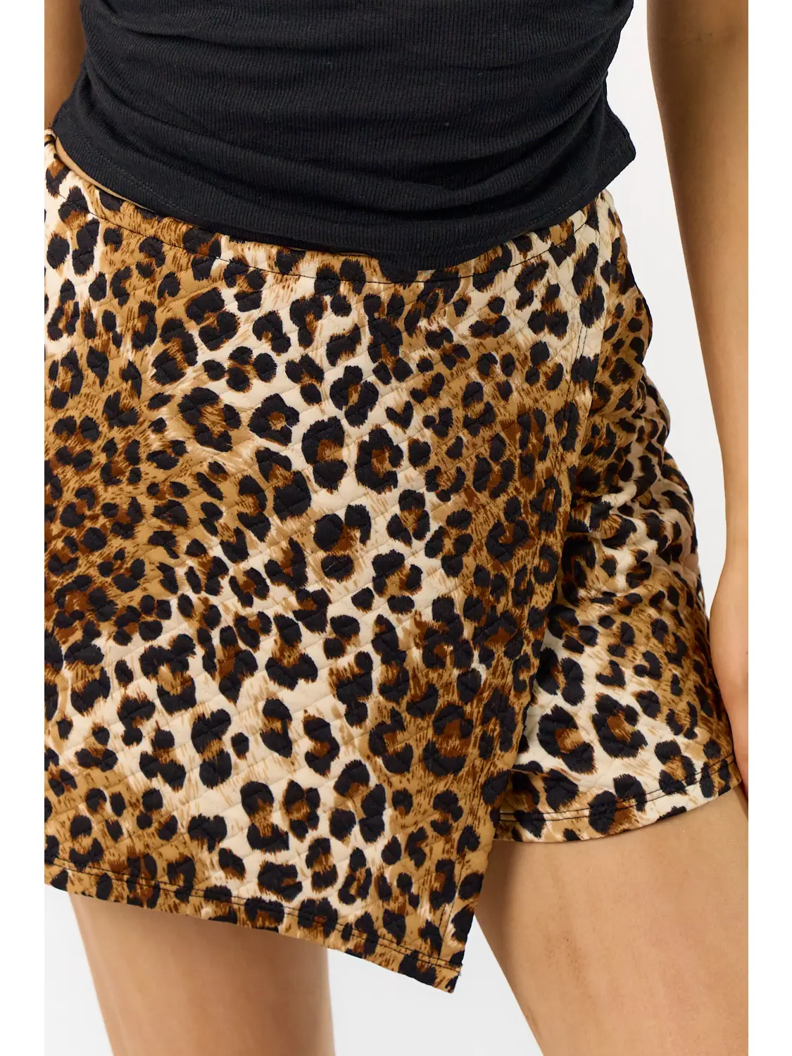 Quilted Leopard Skort