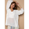 White Lace Flower Long Sleeve