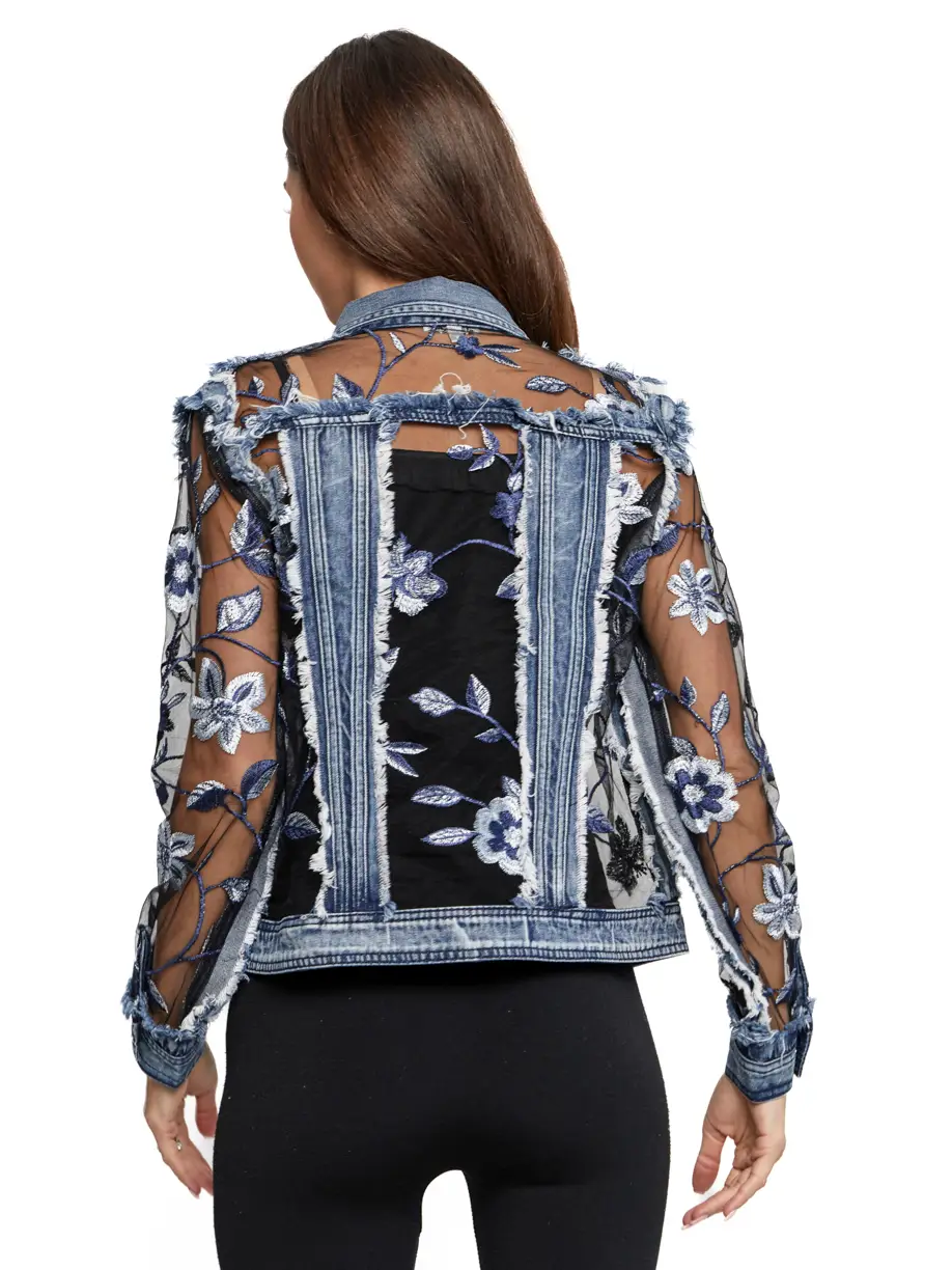Lace Floral Embroidered Jacket