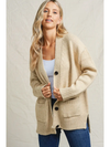 Oatmeal Button Down Cardigan
