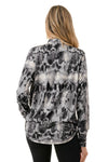 Grey Surplice Top