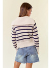 Zip Up Open Knit Sweater Jacket