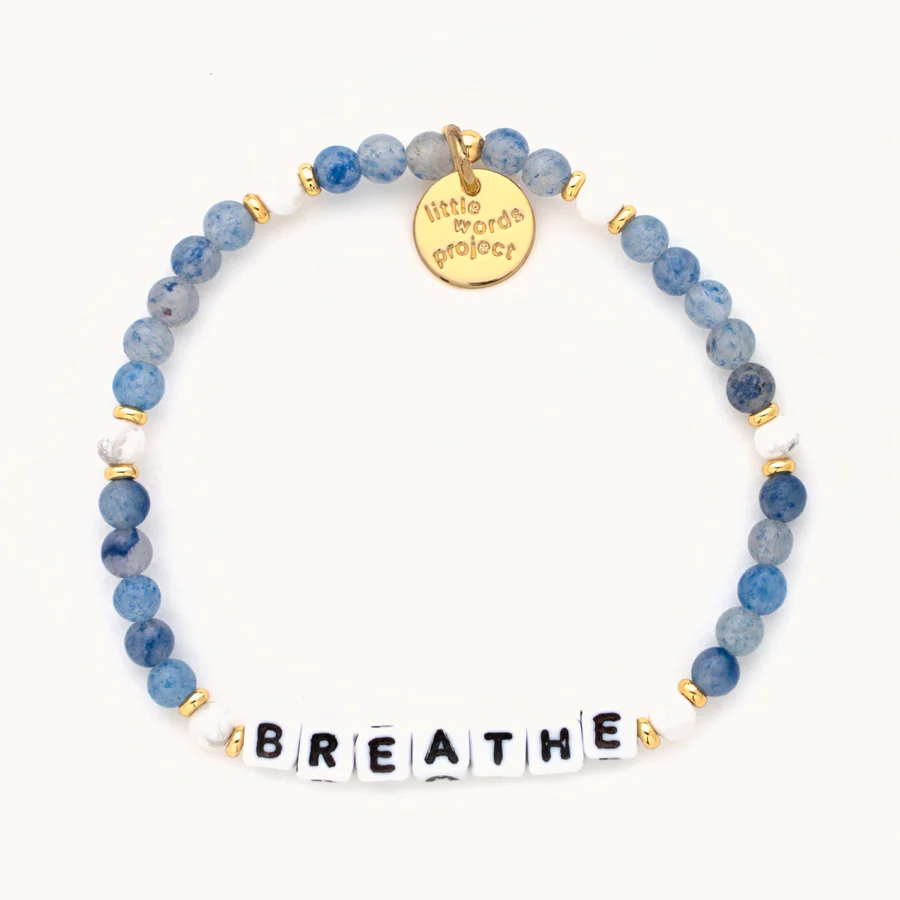 Little Words Project Breathe Bluestone Bracelet