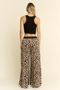 Two Tone Brown Leopard Pants