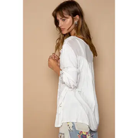 White Lace Flower Long Sleeve