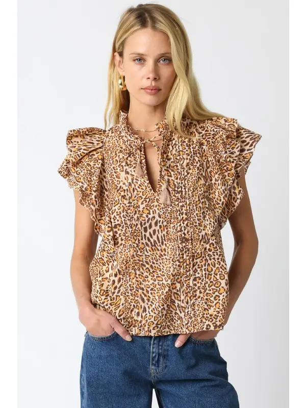 Neda Leopard Shirt