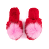 Red Puff Slippers