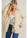 Oatmeal Button Down Cardigan