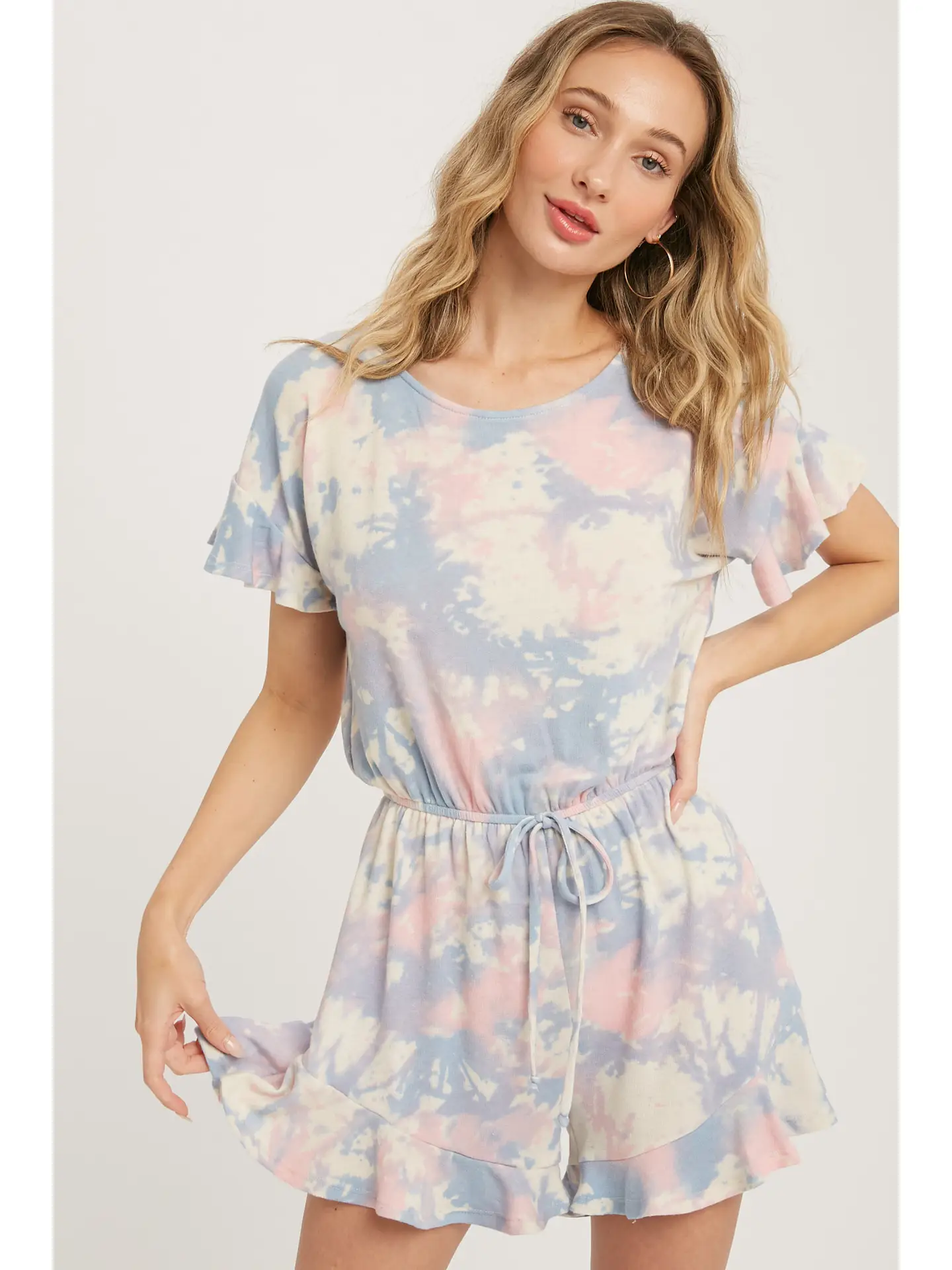 Tie Dye Terry Romper
