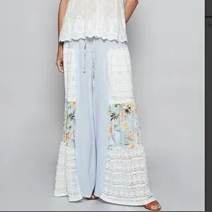 POL Lace and Floral Pants