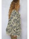 POL Distressed Camo Jacket
