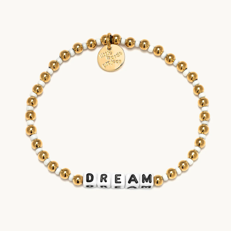Little Words Project Dream Waterproof Gold Bracelet