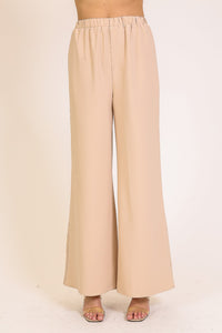Khaki Wide Leg Pants