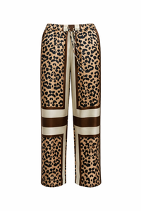 POL Leopard Satin Pants
