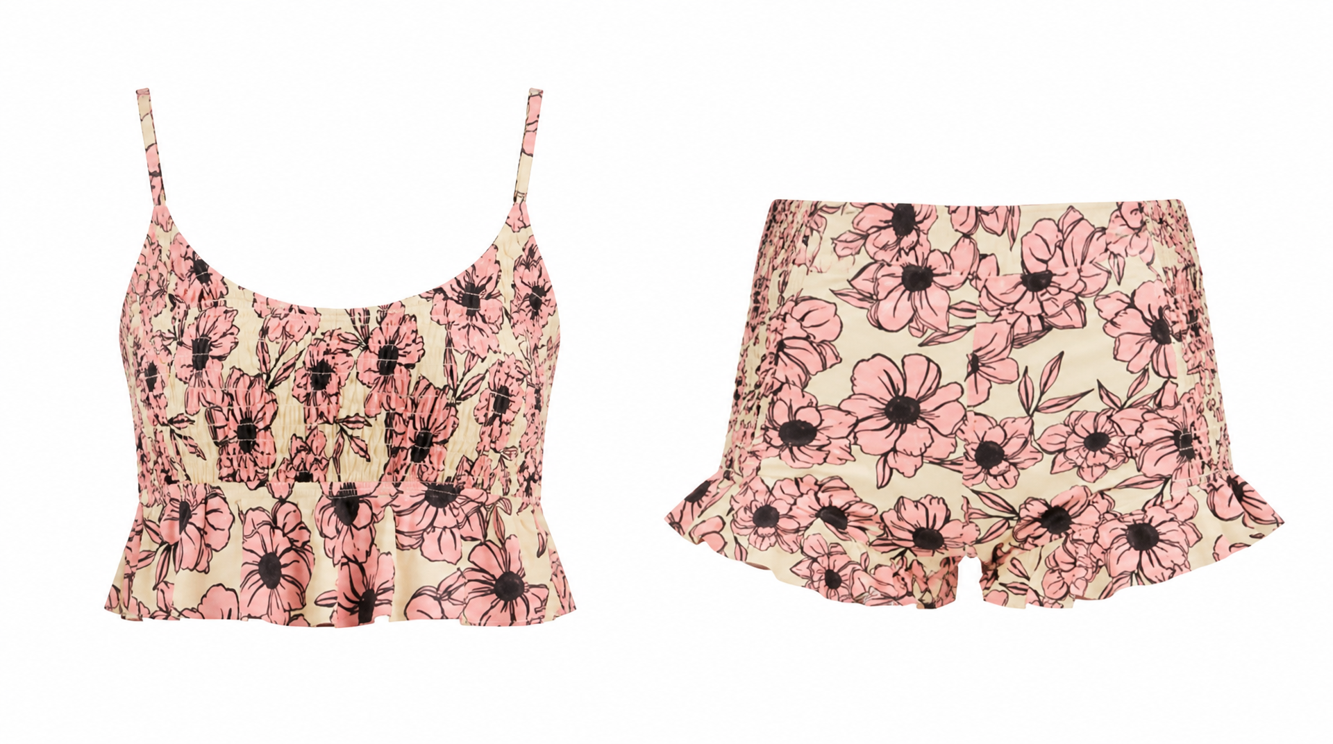 Crazy Daisy Tankini Swim Set