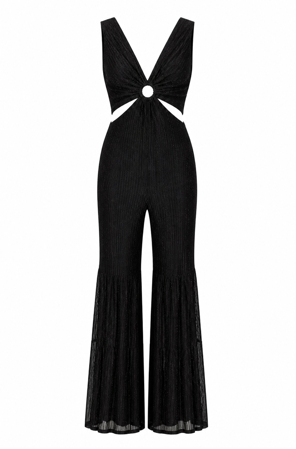 Black Glitter Jumpsuit