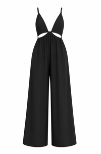 Black cutout jumpsuit