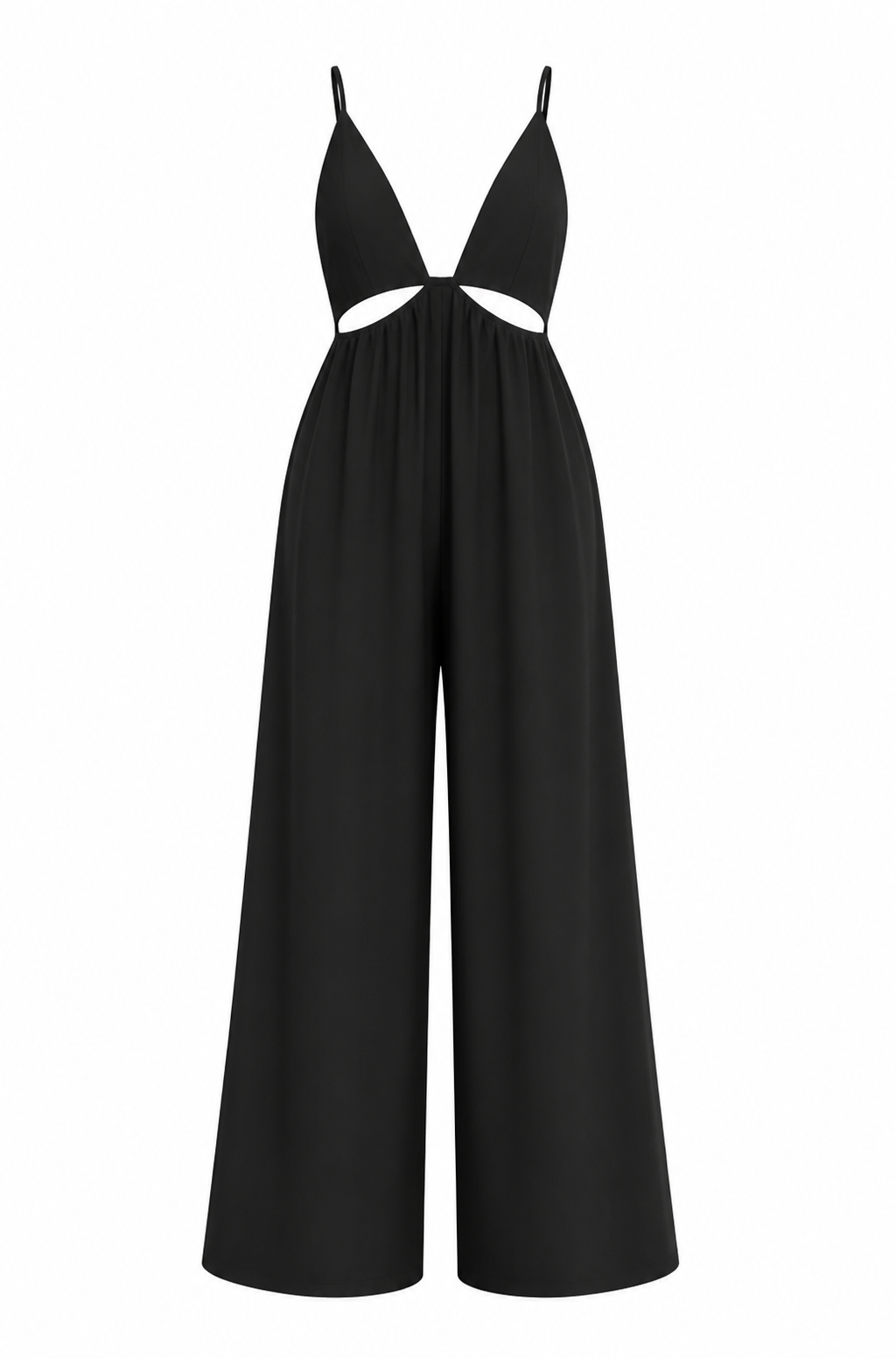 Black cutout jumpsuit