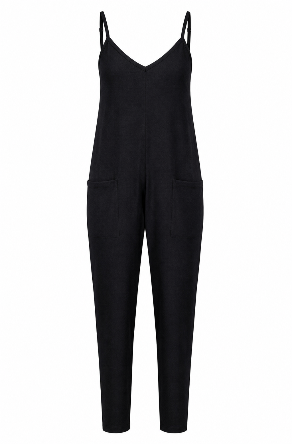 Black Drop Crotch Jumpsuit