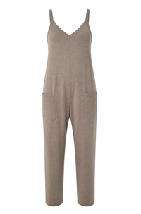 Taupe Drop Crotch Jumpsuit