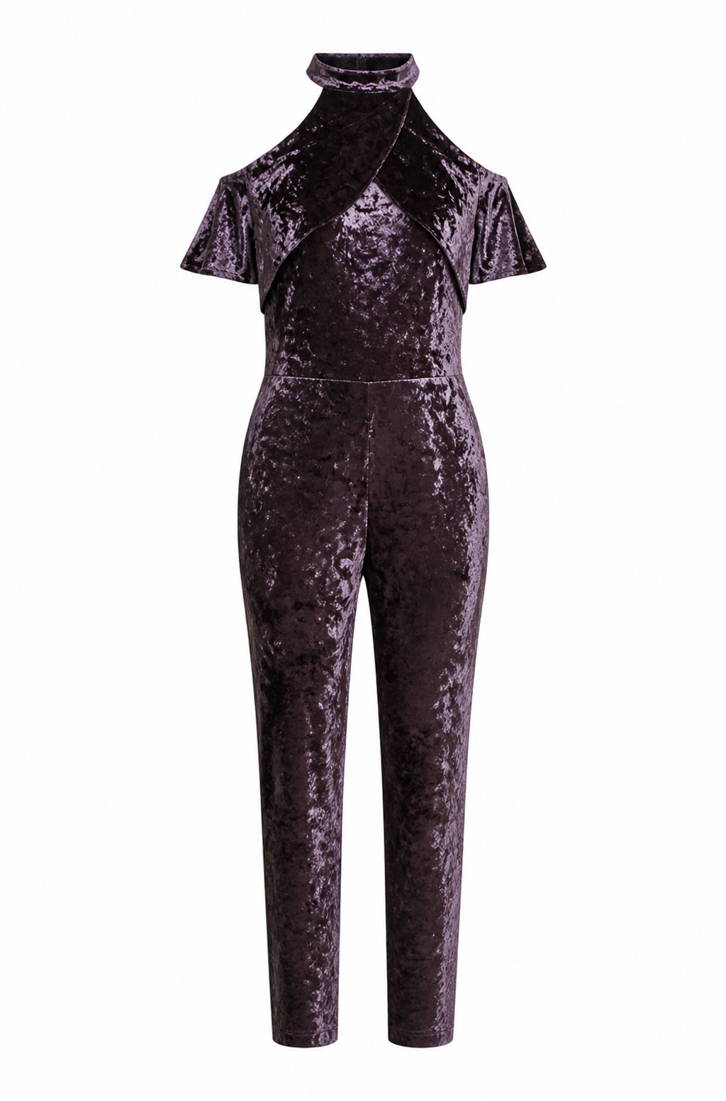 velour cutout jumpsuit