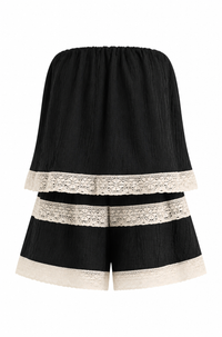 Lace Trim Romper