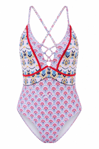 Plus Size Aztec One Piece