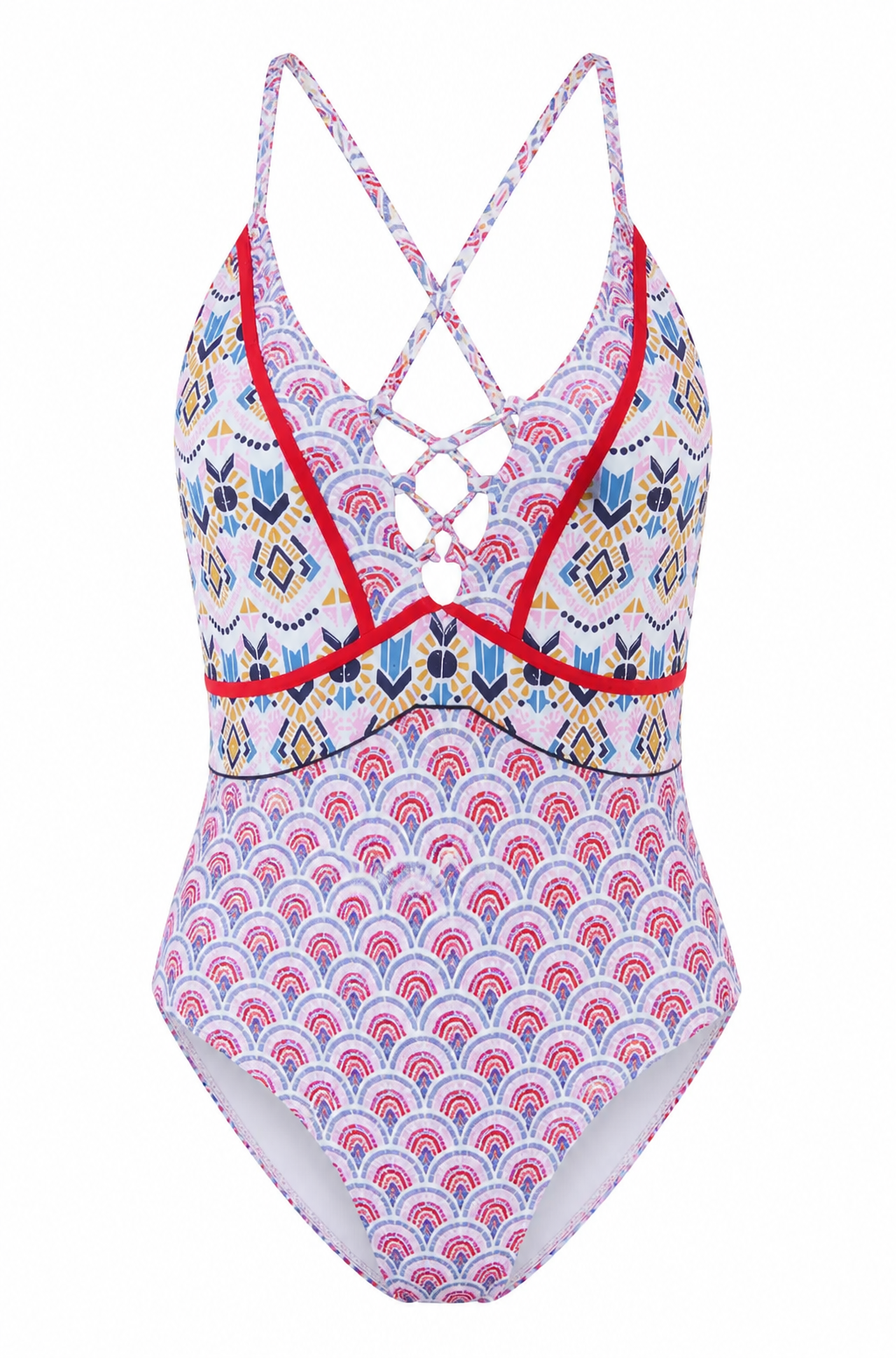 Plus Size Aztec One Piece