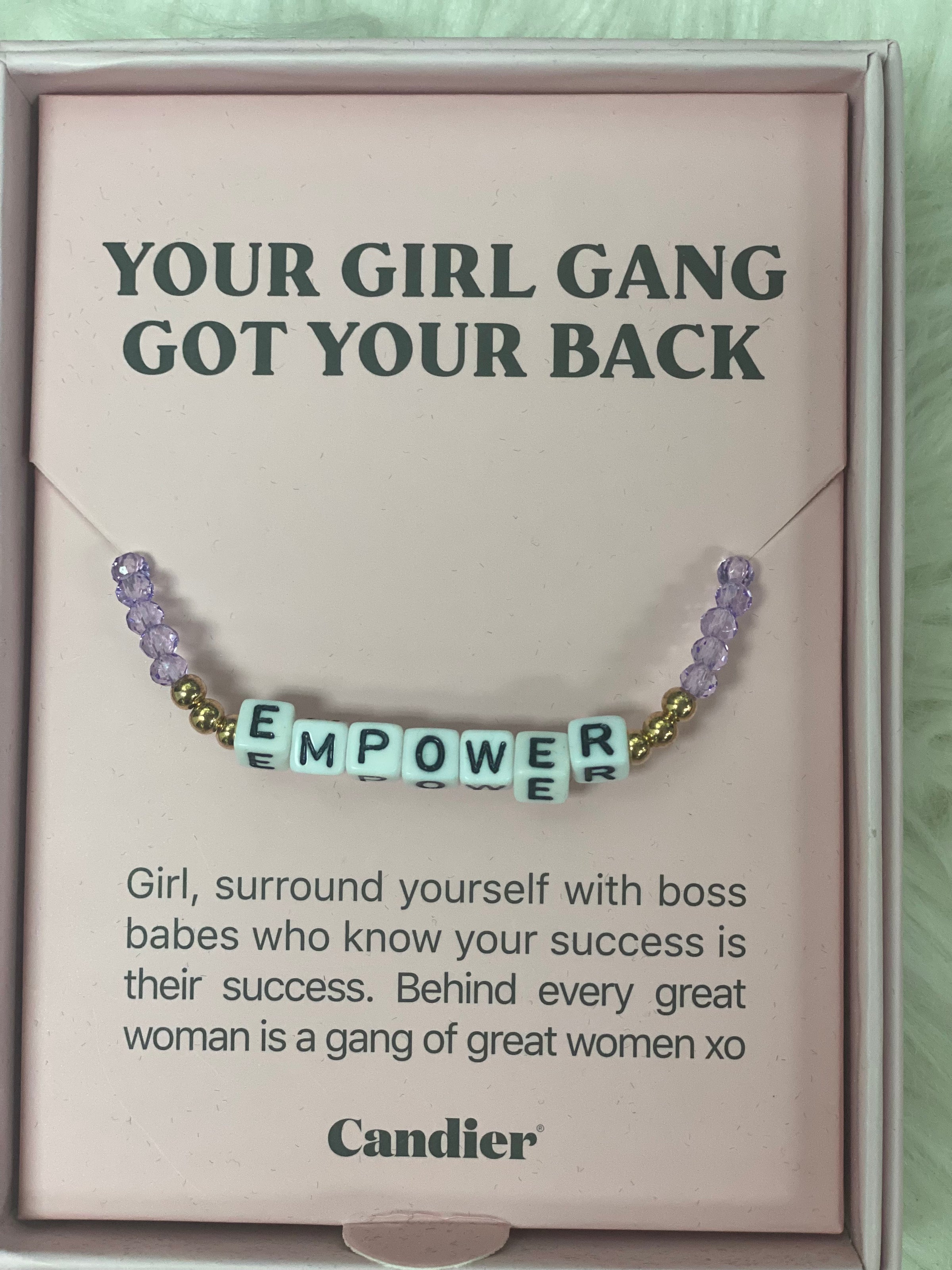 Empower Bracelet - lavender beads