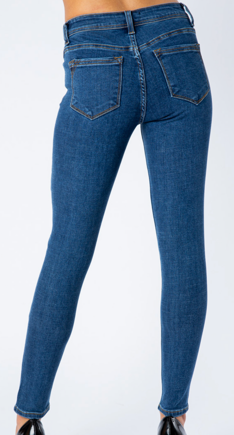 crystal bottom jeans