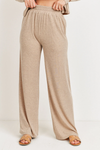 Taupe wide leg pants with pockets