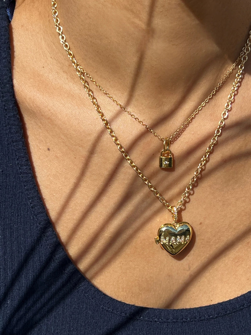Jonesy Wood MAMA locket necklace