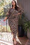 Leopard print maxi dress