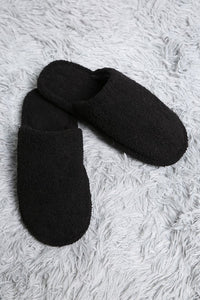 Super soft black slippers