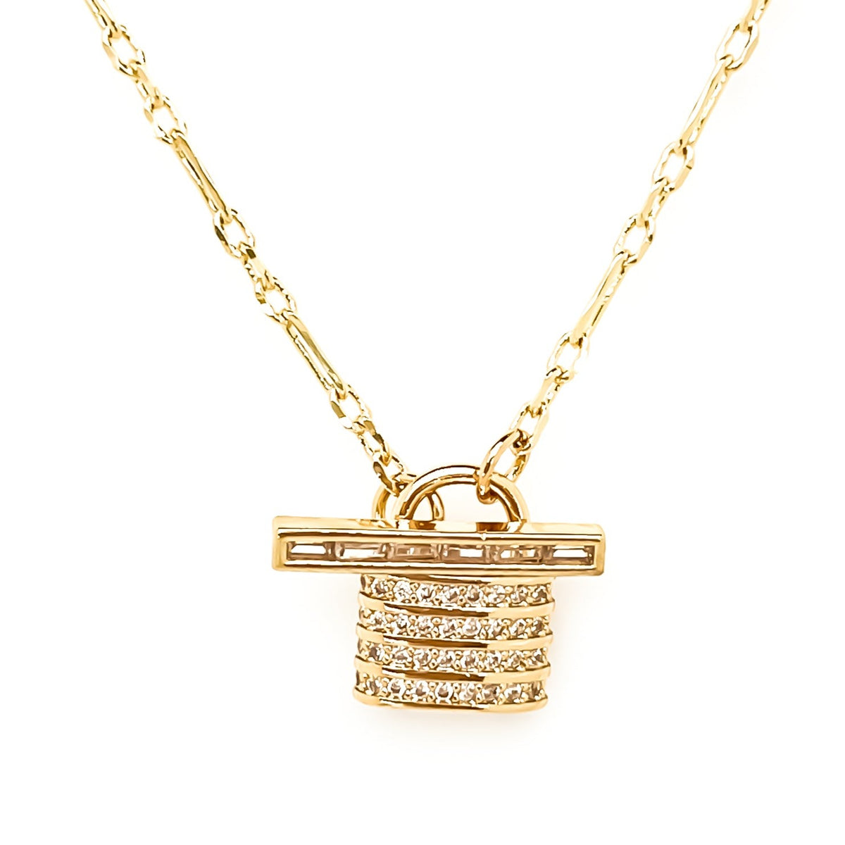 Jonesy Wood lock me up necklace